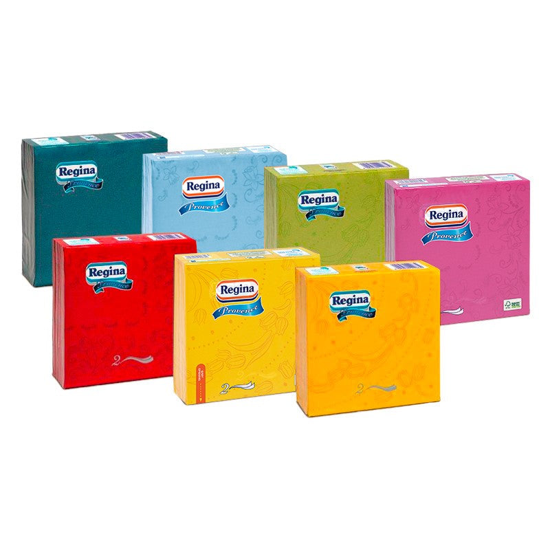 Tovaglioli Regina Provence, Colori misti, 18 Confezioni