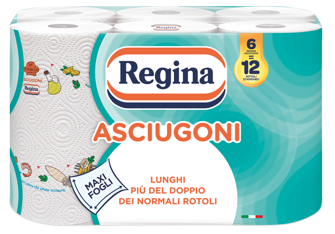 Regina Asciugoni, Carta Cucina, 6 Rotoli