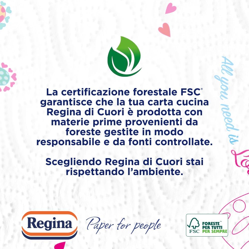 Regina di Cuori - 3 rotoli - Confezione in carta riciclabile