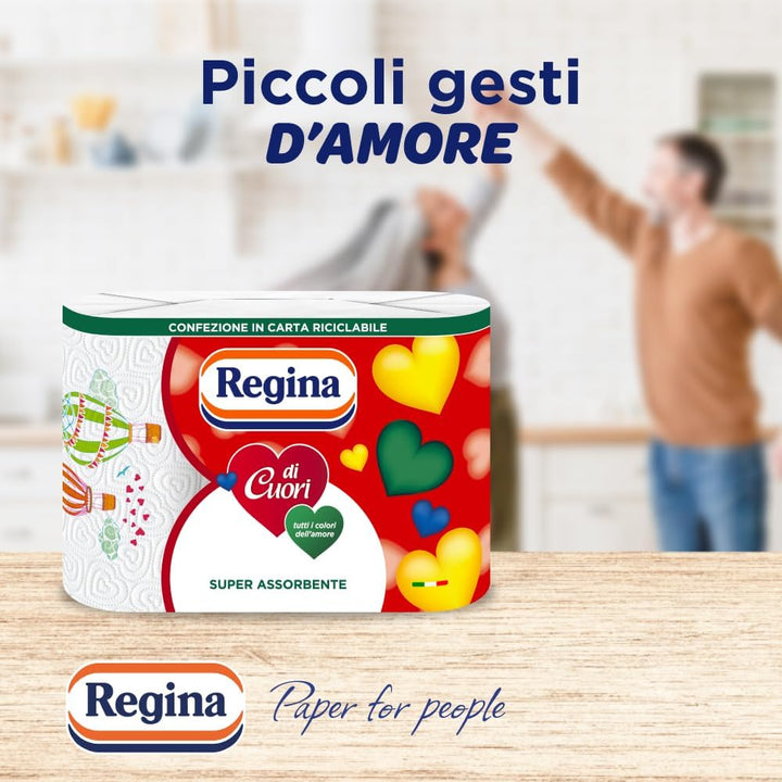 Regina di Cuori - 3 rotoli - Confezione in carta riciclabile