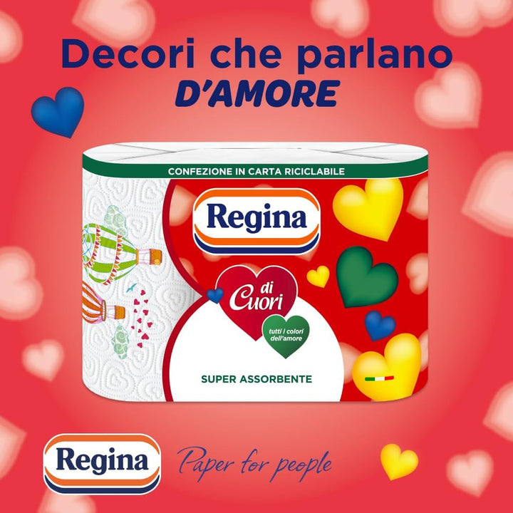 Regina di Cuori - 3 rotoli - Confezione in carta riciclabile