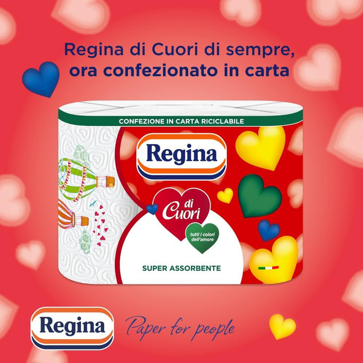 Regina di Cuori - 3 rotoli - Confezione in carta riciclabile
