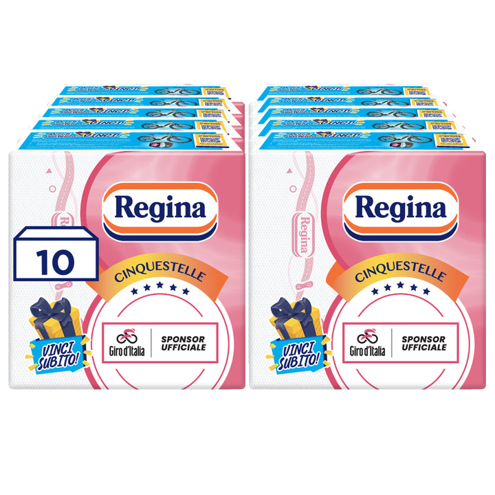 Tovaglioli Regina Cinquestelle, 10 Confezioni - Giro d'Italia Limited Edition