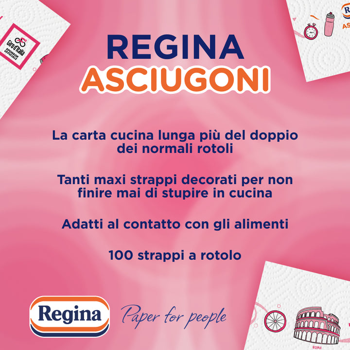 Regina Asciugoni, Carta Cucina, 6 Rotoli - Giro d'Italia Limited Edition