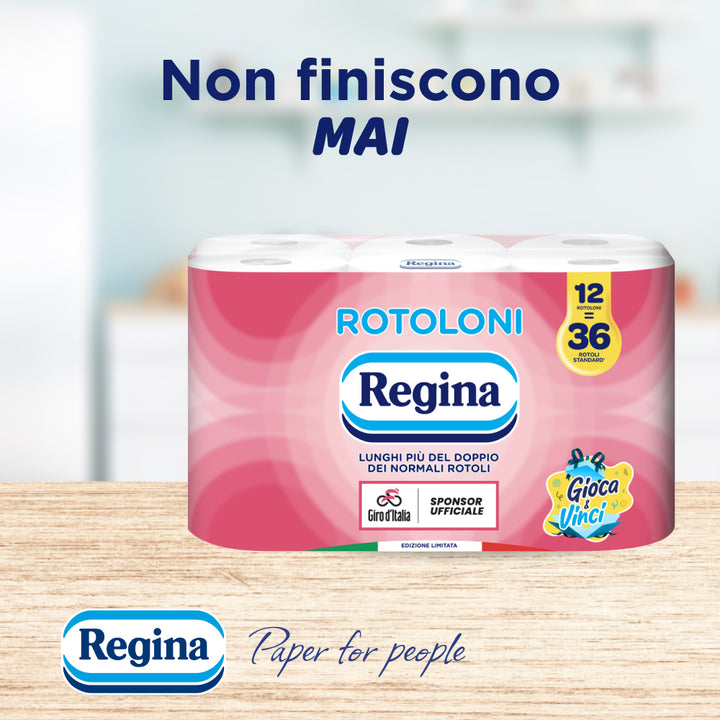 Rotoloni Regina, Carta Igienica, 12 Rotoli - Giro d'Italia Limited Edition