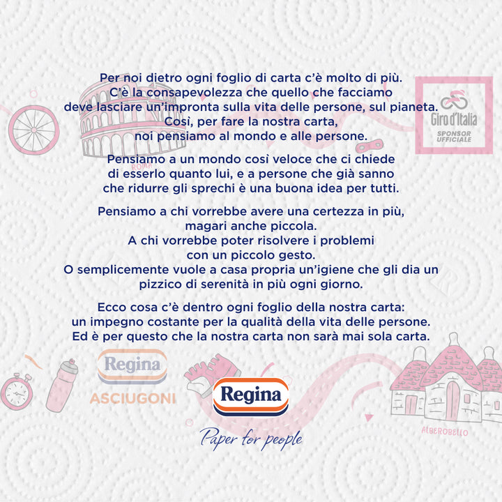 Regina Asciugoni, Carta Cucina, 6 Rotoli - Giro d'Italia Limited Edition