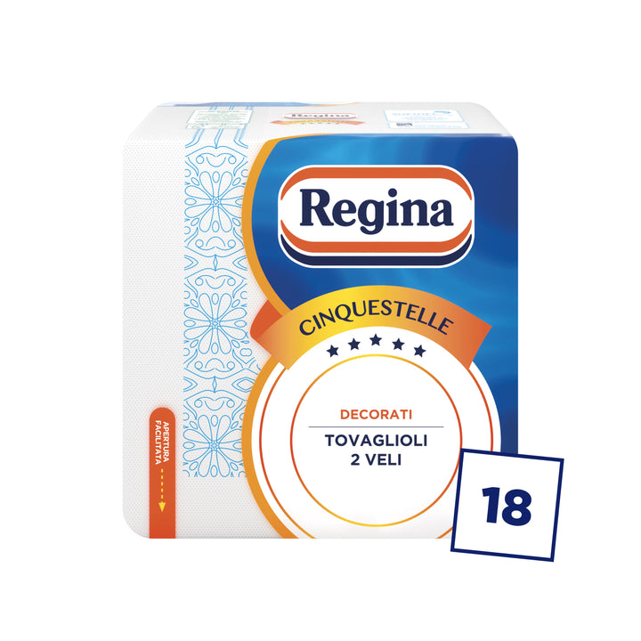 Tovaglioli Regina Cinquestelle, 18 Confezioni