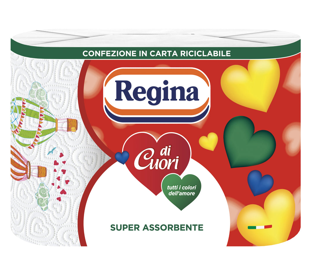 Regina di Cuori - 3 rotoli - Confezione in carta riciclabile