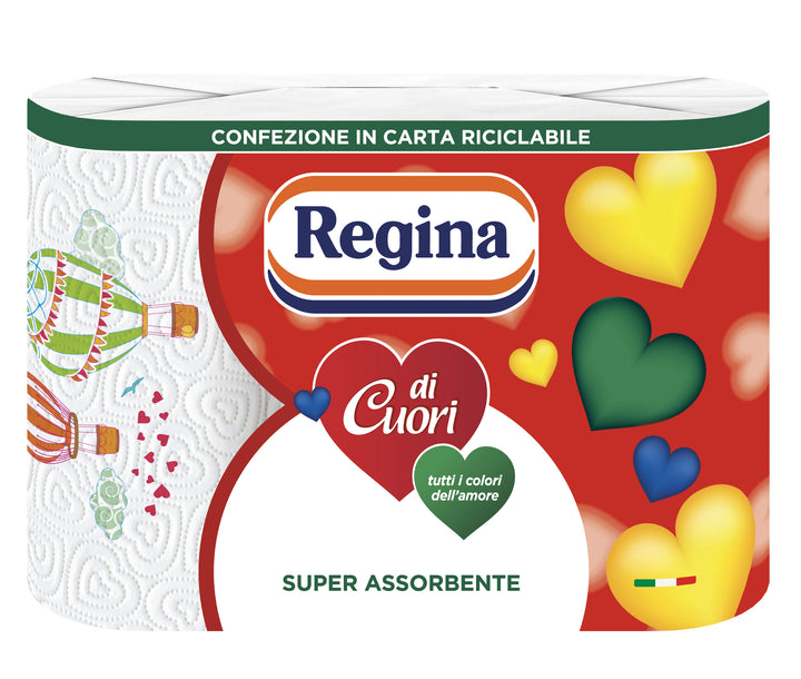 Regina di Cuori - 3 rotoli - Confezione in carta riciclabile