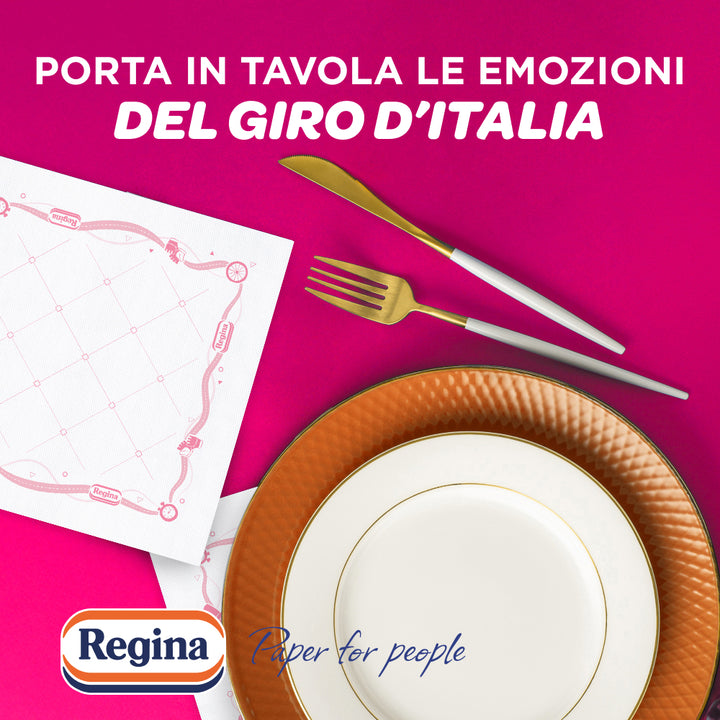 Tovaglioli Regina Cinquestelle, 10 Confezioni - Giro d'Italia Limited Edition