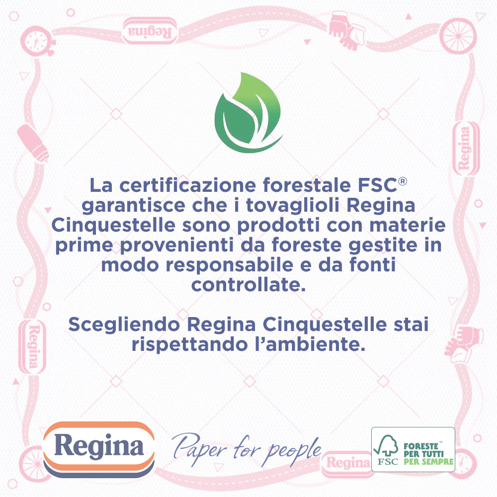 Tovaglioli Regina Cinquestelle, 10 Confezioni - Giro d'Italia Limited Edition