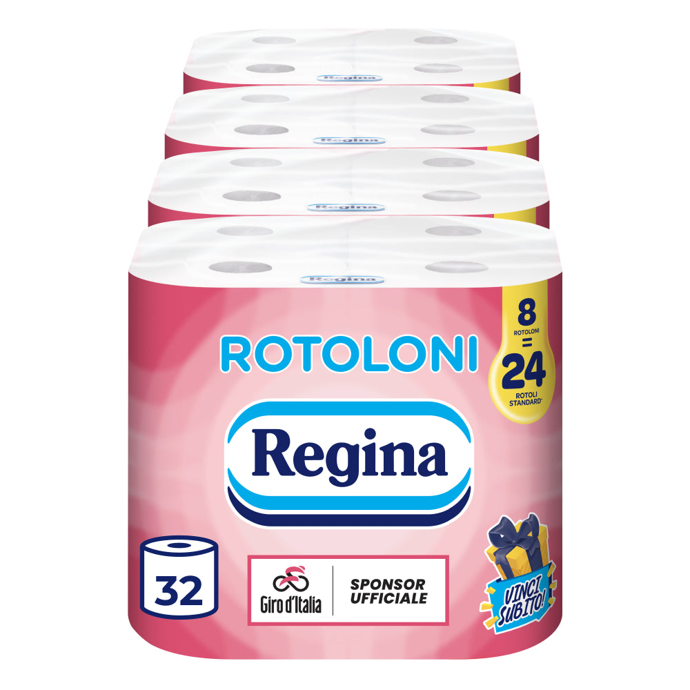 Rotoloni Regina, Carta Igienica, 32 Rotoli - Giro d'Italia Limited Edition