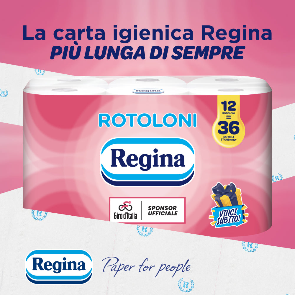 Rotoloni Regina, Carta Igienica, 48 Rotoli - Giro d'Italia Limited Edition