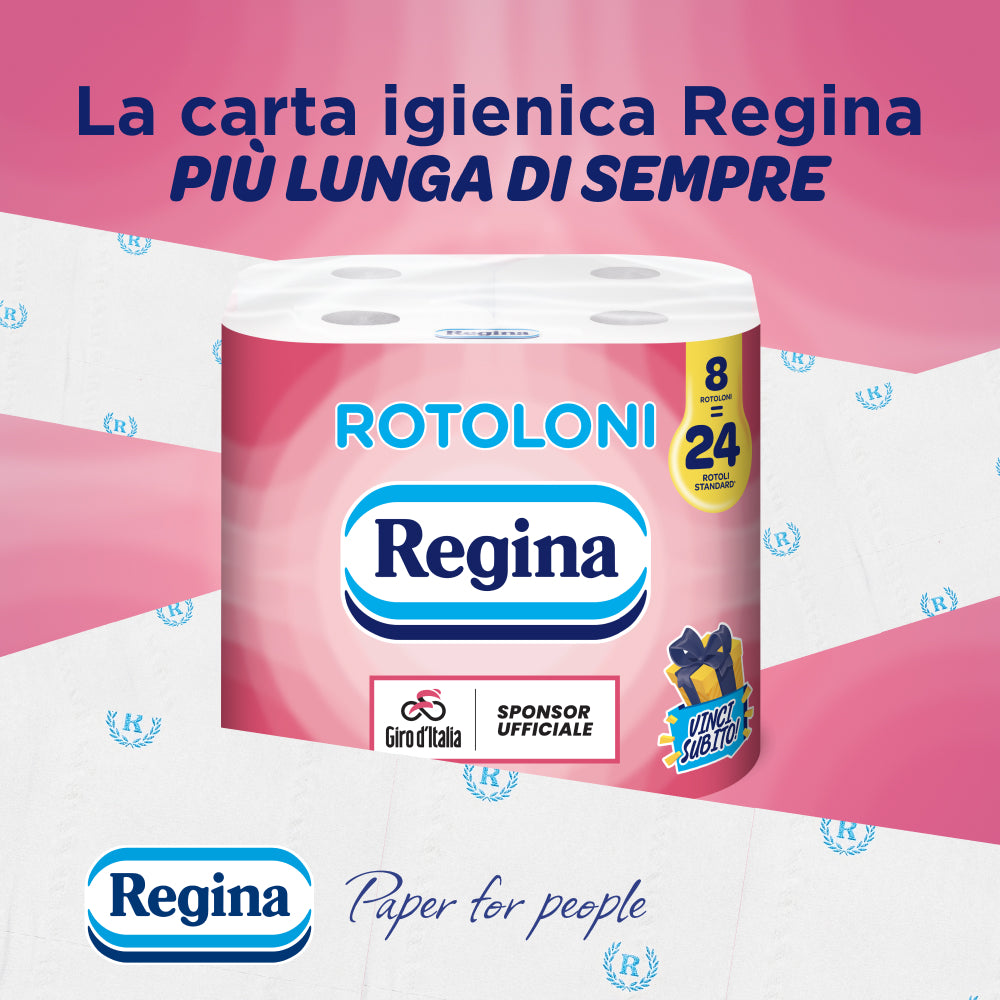 Rotoloni Regina, Carta igienica, 24 Rotoli - Giro d'Italia Limited Edition