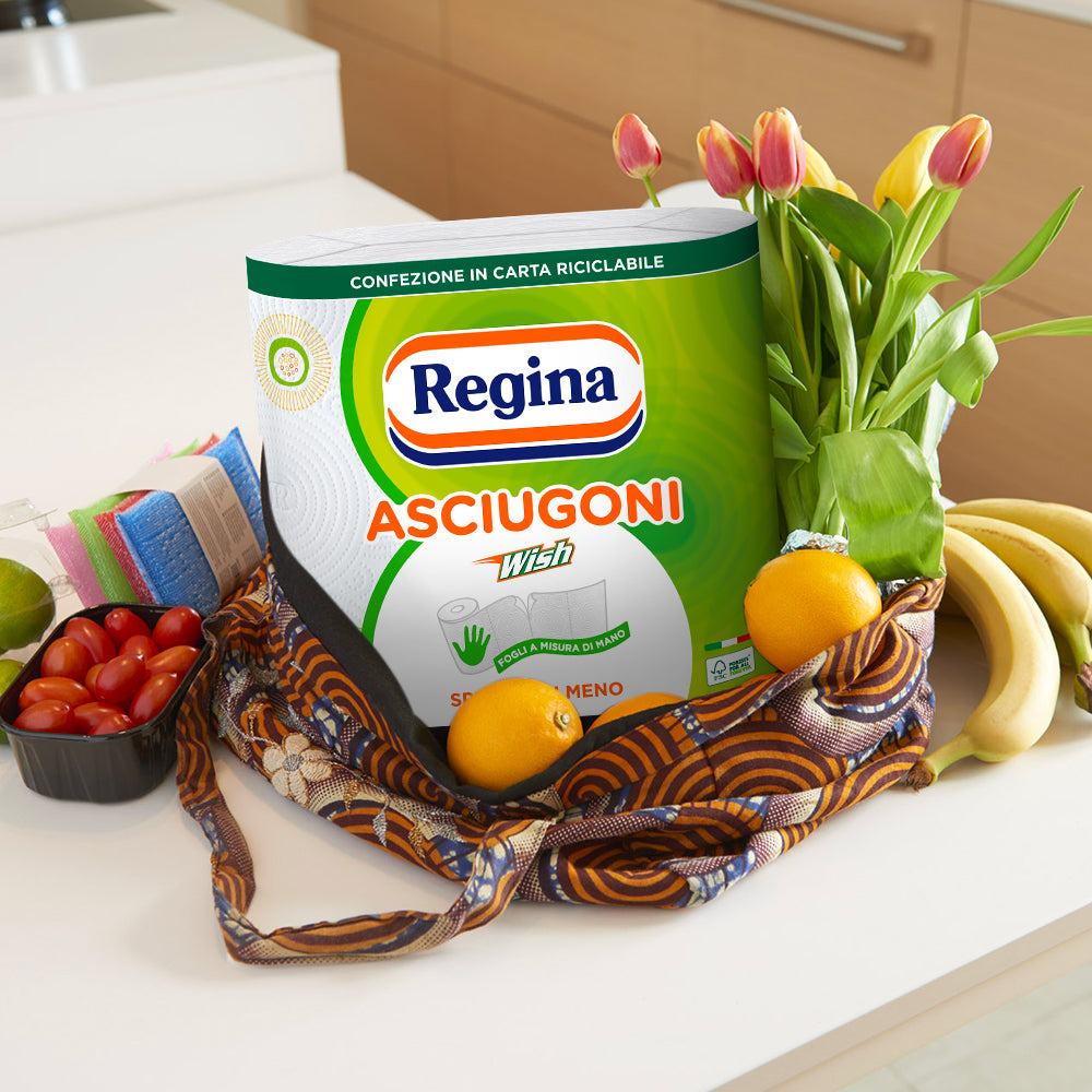 Regina Asciugoni Wish, Carta Cucina, 2 Rotoli