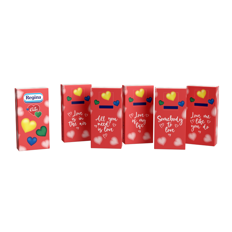 Fazzoletti Regina Di Cuori, 8 Confezioni da 24 pacchetti